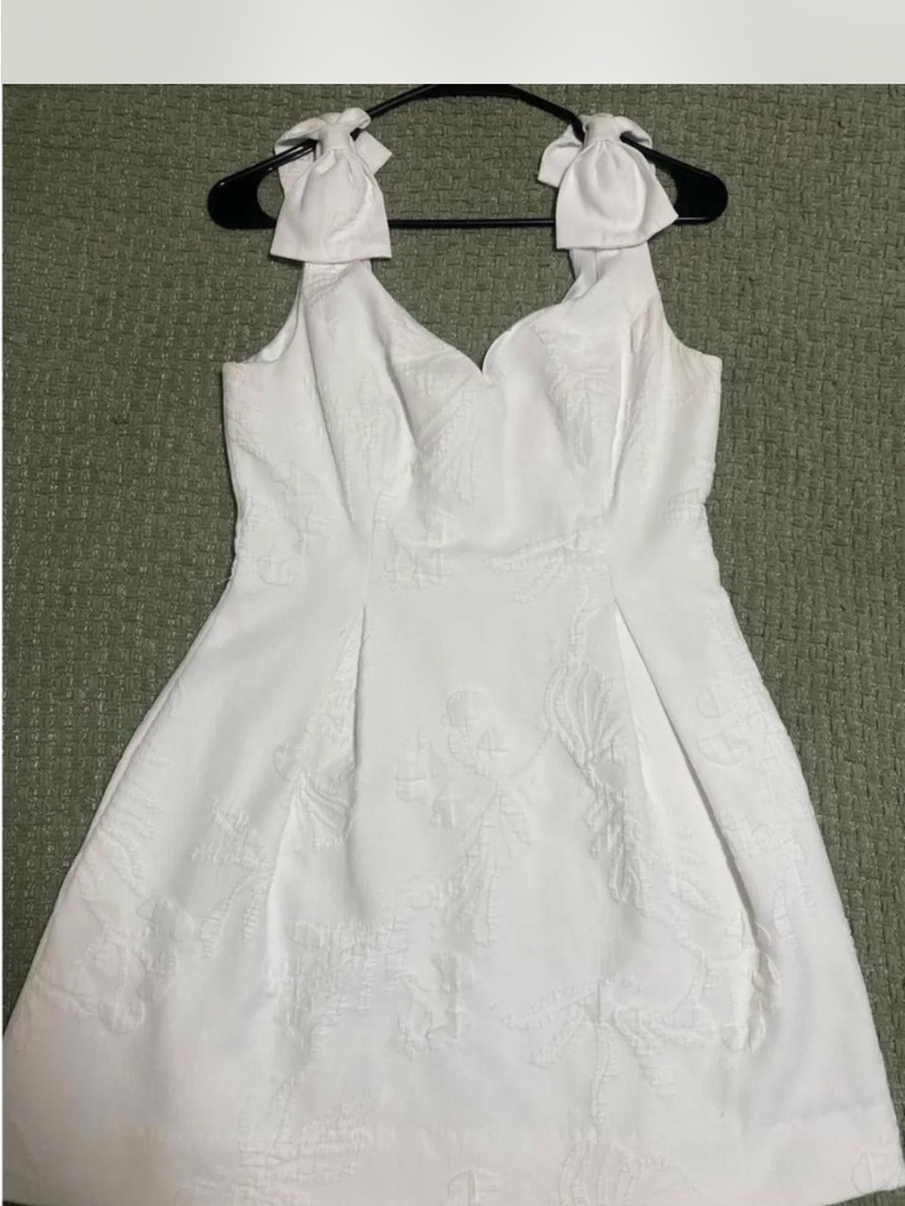 Lilly Pulitzer size 4 White Bow Strap A-Line Dress